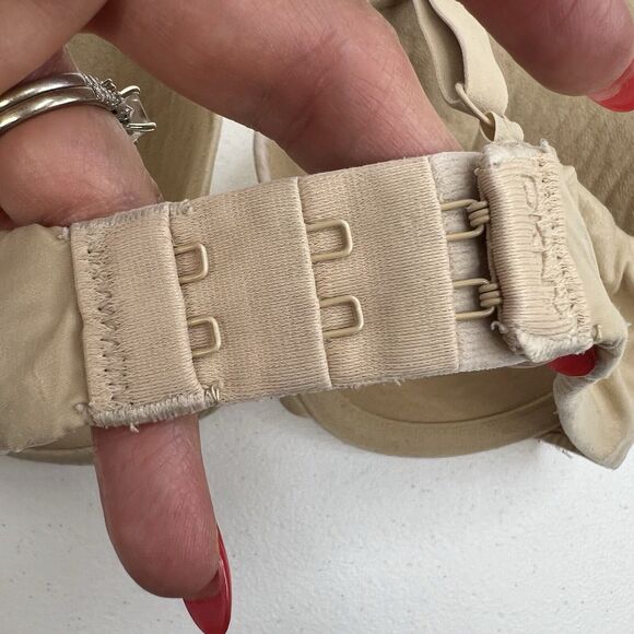 DKNY Sz 34C Bra 453200 T-Shirt Padded Fusion Perfect Underwire Beige Microfiber - Picture 7 of 13